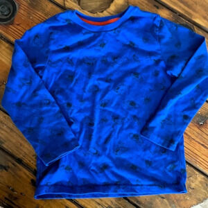 Boys blue long sleeve shirt‎